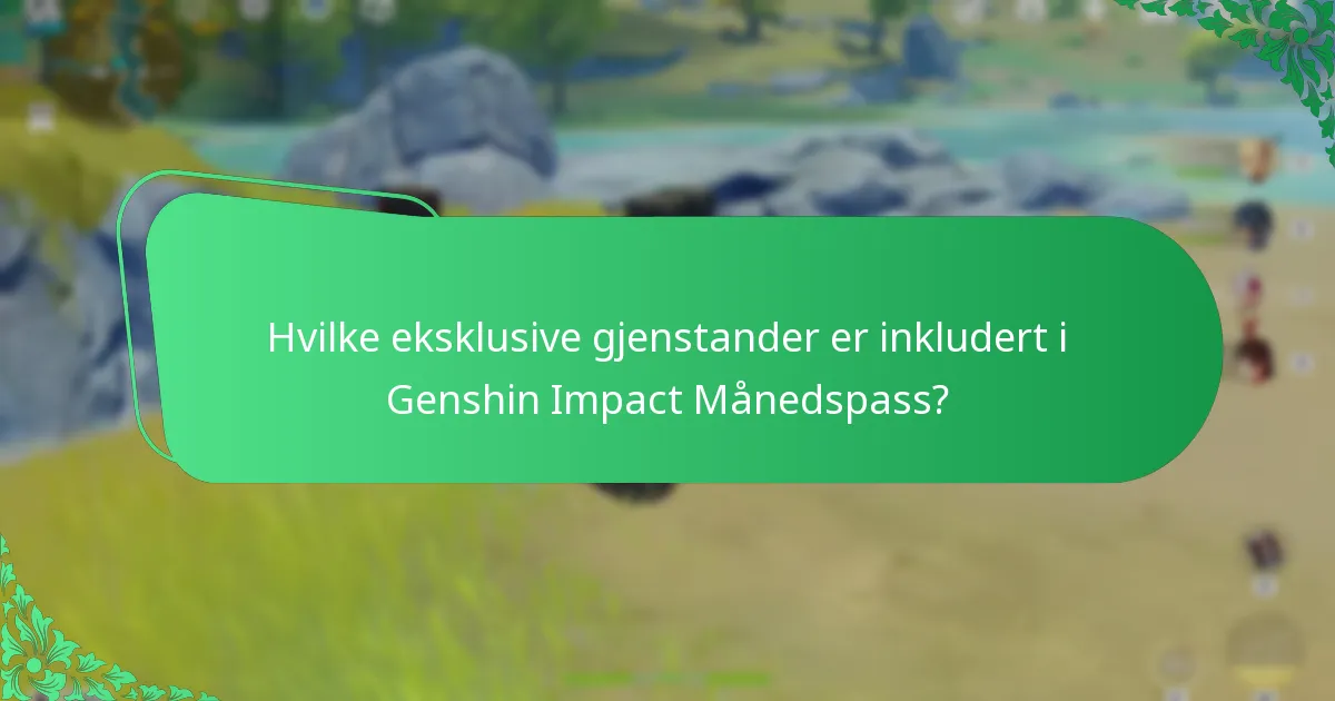 Hvilke karakterer kan låses opp med Genshin Impact Månedspass?